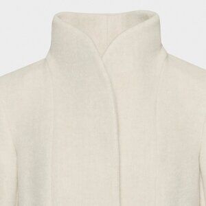 Wilfred The Cocoon Coat- Wool Cashmere in heather light oatmeal, L-Large
